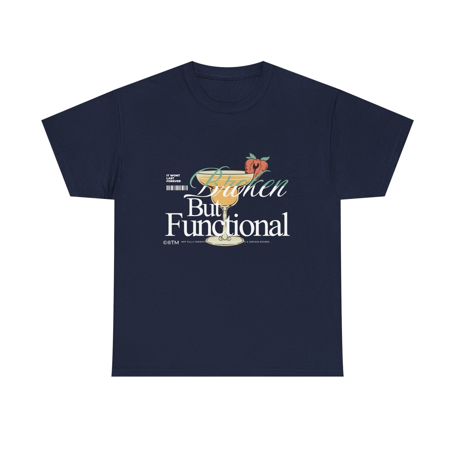 Unisex Heavy Cotton Tee - Broken But Functional
