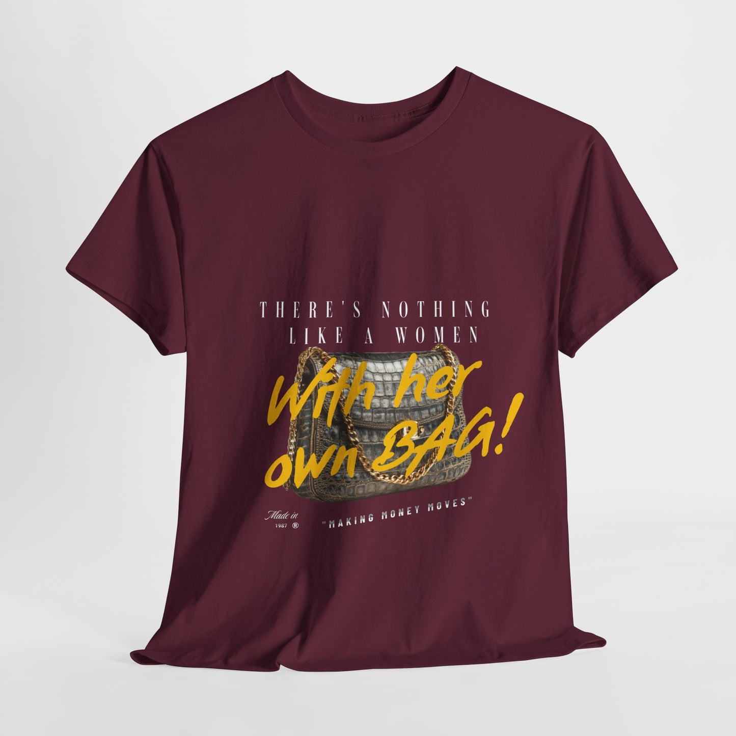 Unisex Heavy Cotton Tee - There's Nothing Like a Women With Her Own Bag