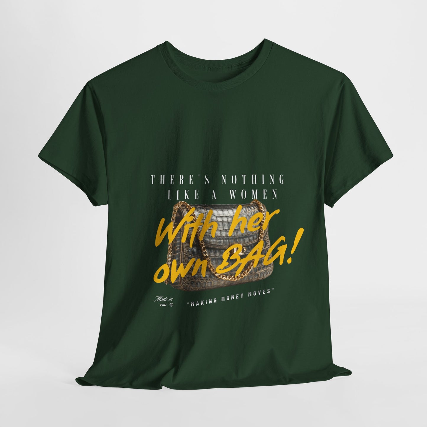 Unisex Heavy Cotton Tee - There's Nothing Like a Women With Her Own Bag