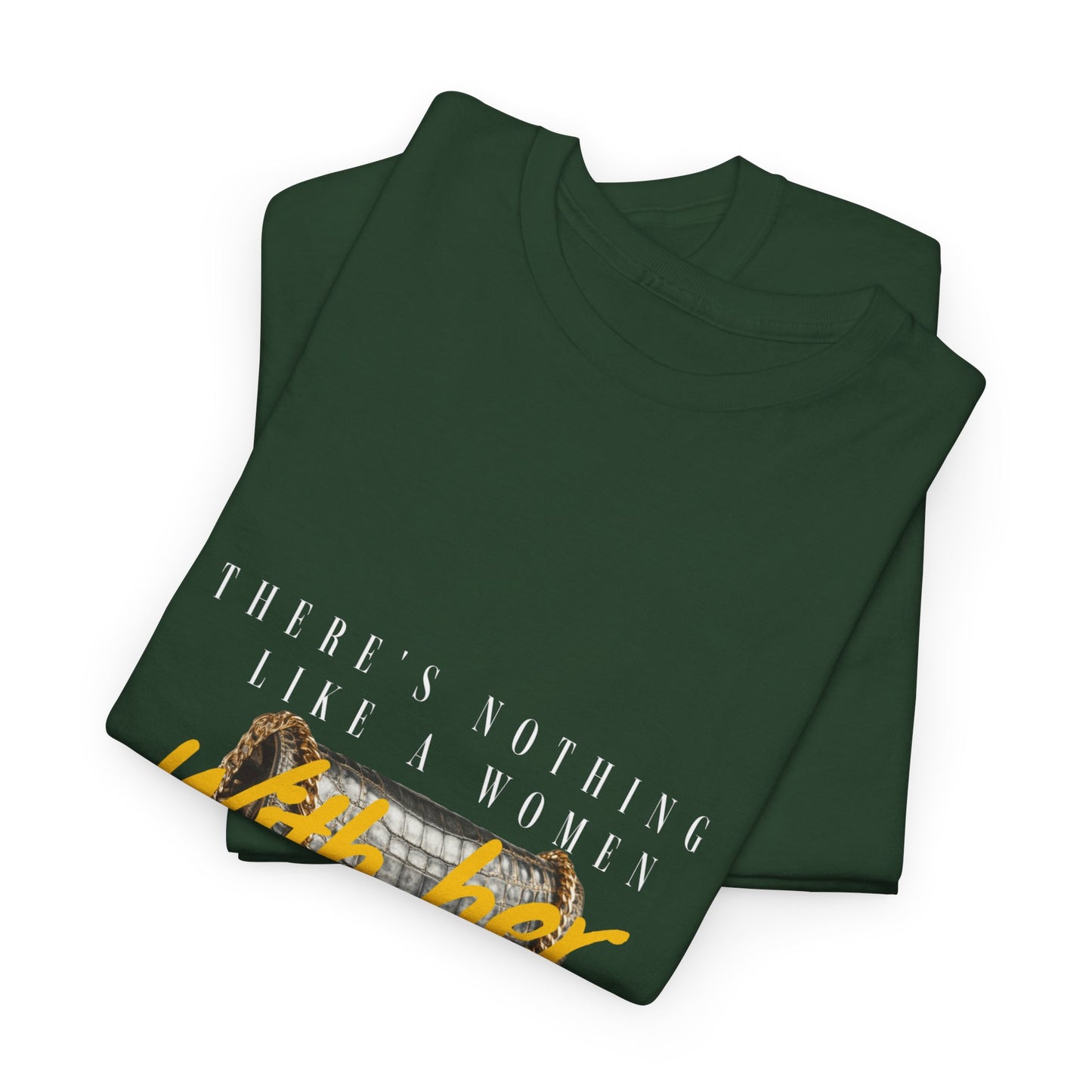 Unisex Heavy Cotton Tee - There's Nothing Like a Women With Her Own Bag