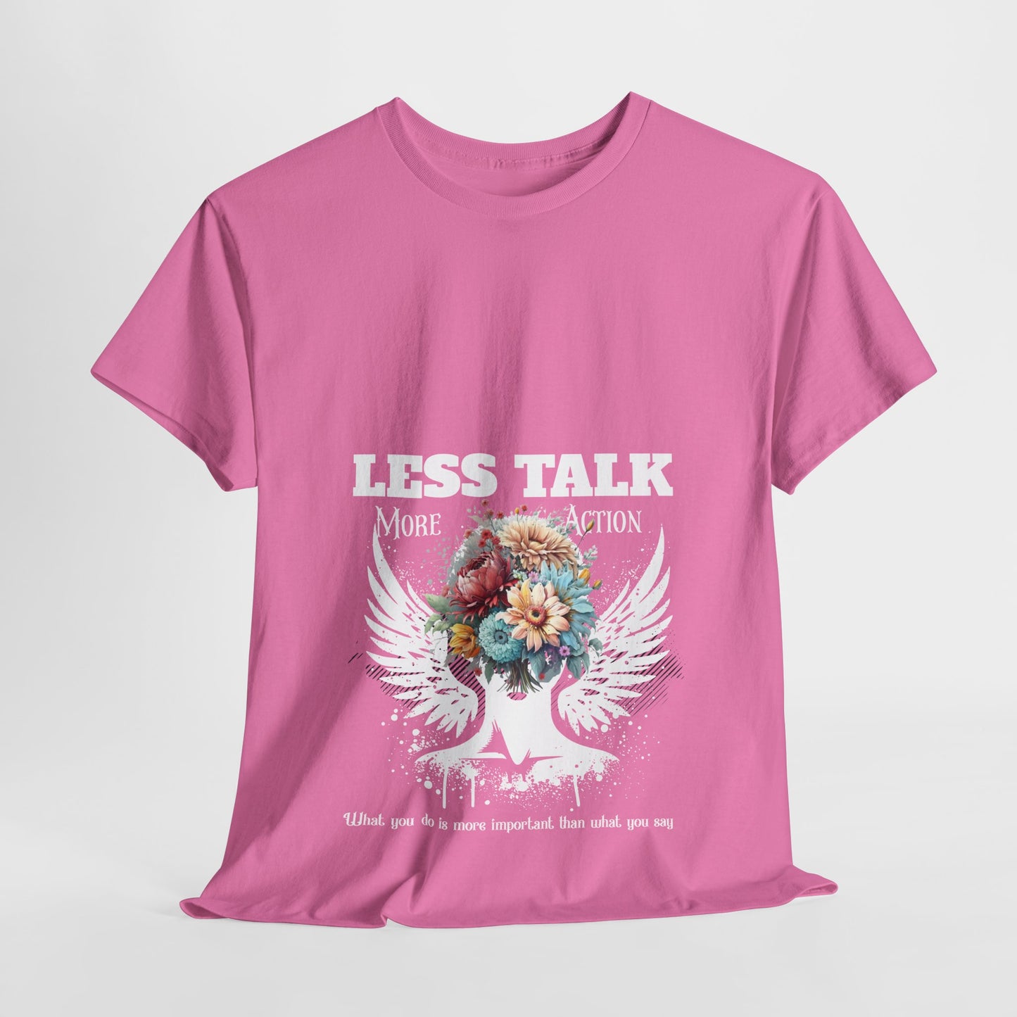 Unisex Heavy Cotton Tee - Less Talk, More Action