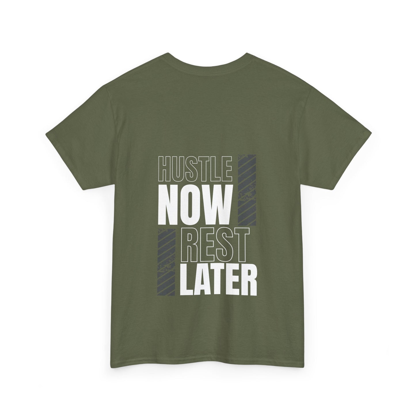 Unisex Heavy Cotton Tee - Hustle Now, Rest Later