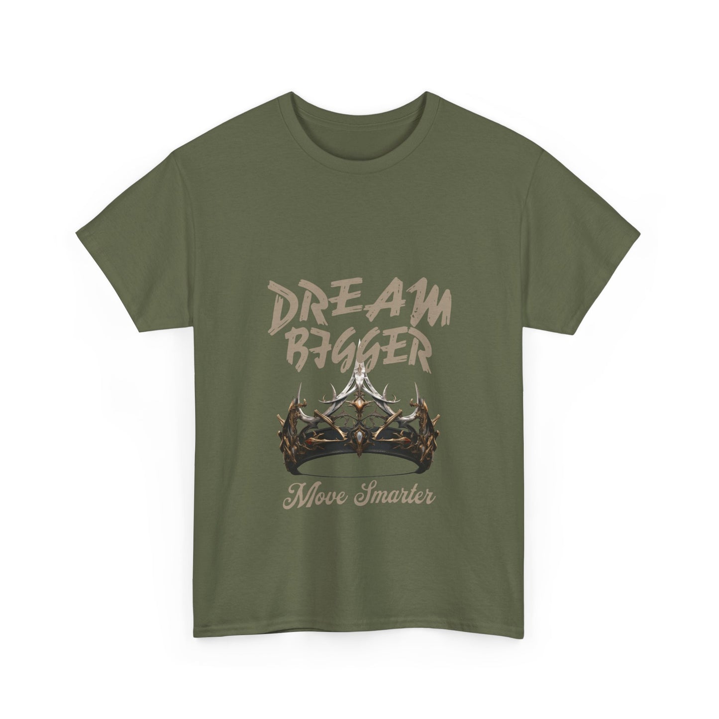 Unisex Heavy Cotton Tee - Dream Bigger, Move Smarter